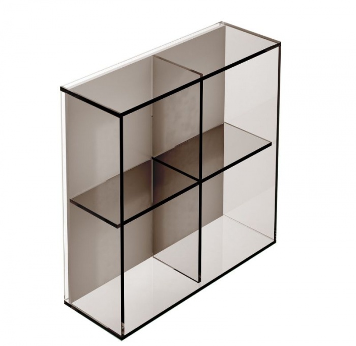 Pier square 4 box glass shelf - bronze